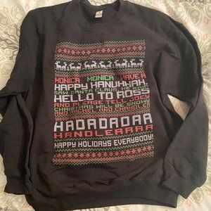 FRIENDS TV Show Ugly Christmas Sweatshirt Large Phoebe's Song New no Tags
